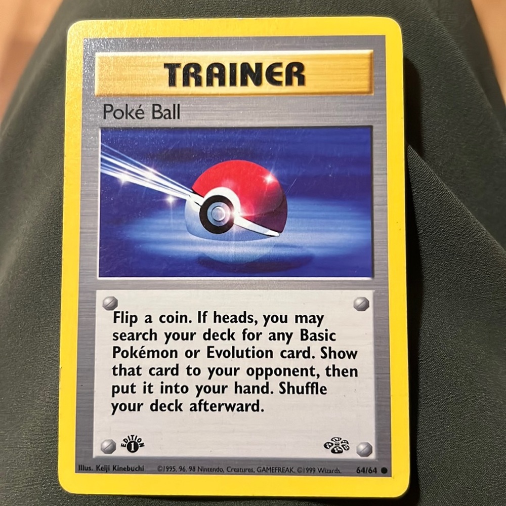 Trainer poke balll 1st edition